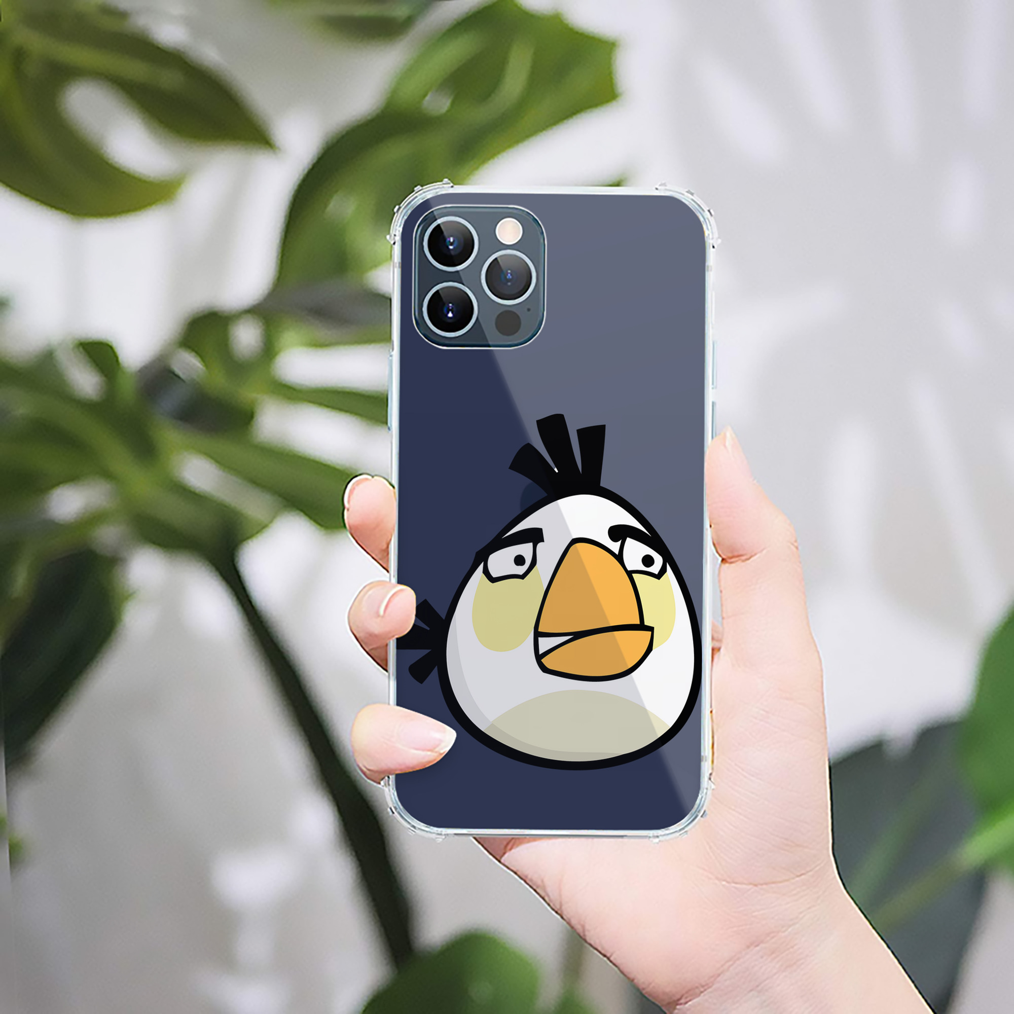 （画像用） Angry Birds アングリーバード 【iPhone 12シリーズ対応】透明スマホケース（クリアソフトケース）